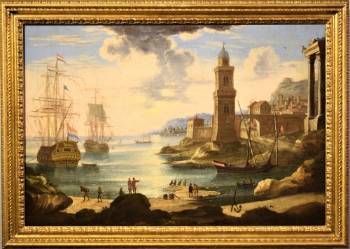 "Port Scene" Horace Grevenbroeck (Paris 1670-1743) 